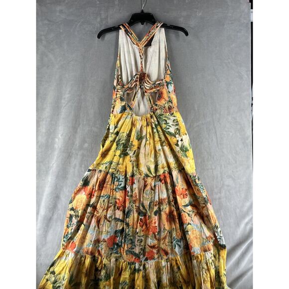 Anthropologie Pilcro Halter Tiered Maxi Dress Size Medium - Picture 7 of 10